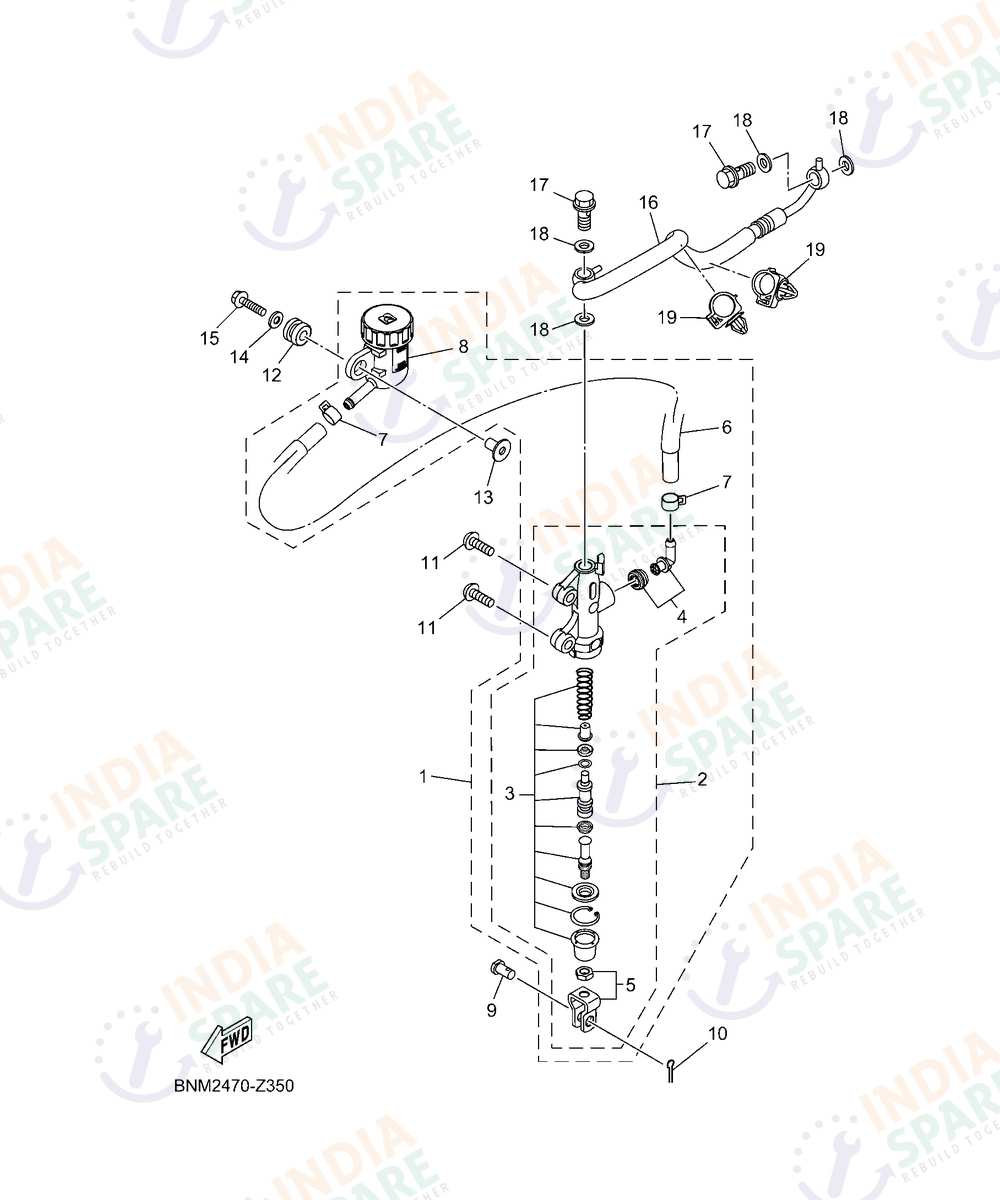 YAMAHA BST3 FZS V4 Series REAR MASTER CYLINDER